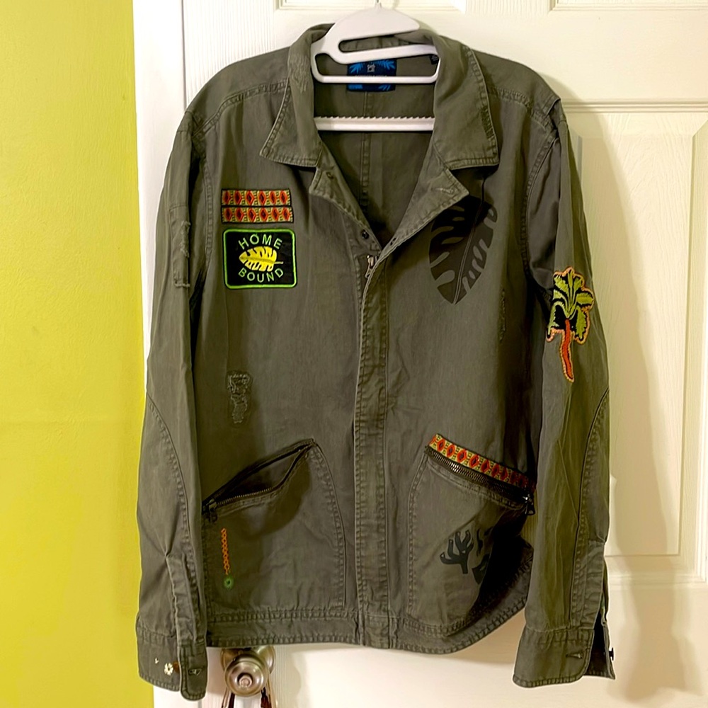 Scotch & Soda Men's Khaki Patchwork Jacket